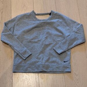Nike Women's Heather Gray Crew Neck Sweatshirt
